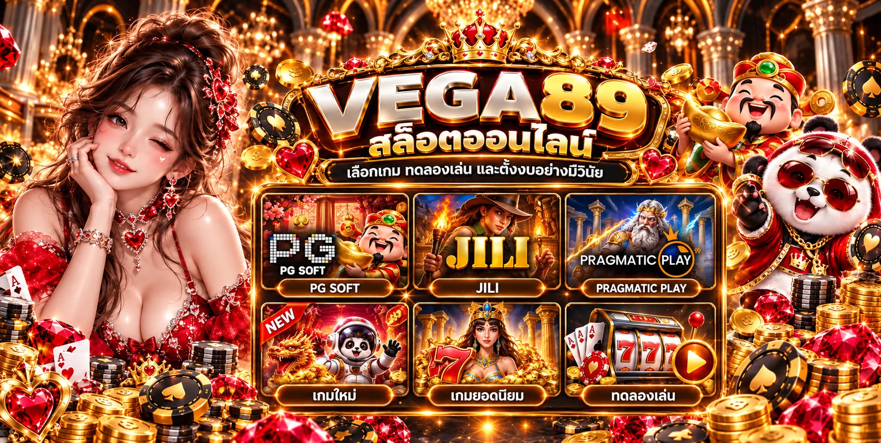 VEGA89 สล็อตออนไลน์และค่ายเกมยอดนิยม