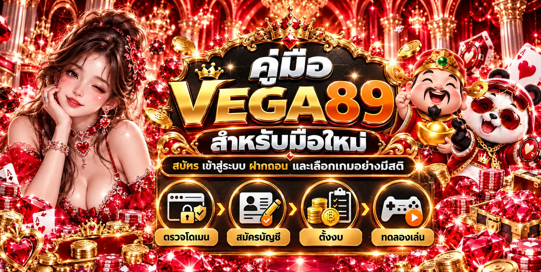 VEGA89 คู่มือสำหรับมือใหม่ สมัคร เข้าสู่ระบบ ฝากถอน